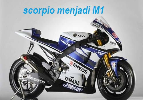 MODIFIKASI-NEW-SCORPIO-Z-MIRIP-YAMAHA-M1-FULL-FAIRING